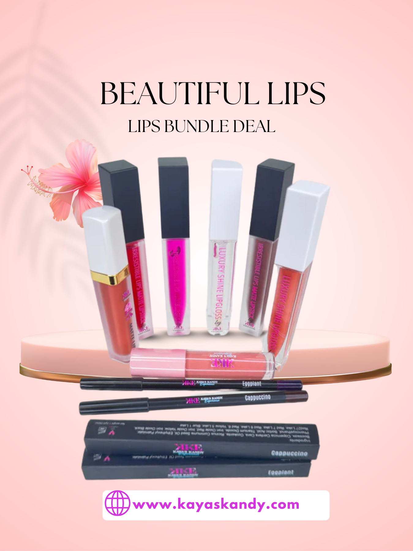 BEAUTIFUL LIPS - LIPSTICK & LIPGLOSS BUNDLE